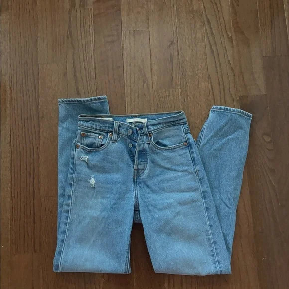 Levi's® Premium WEDGIE STRAIGHT ANKLE WOMEN'S JEANS size 23 - Picture 6 of 10